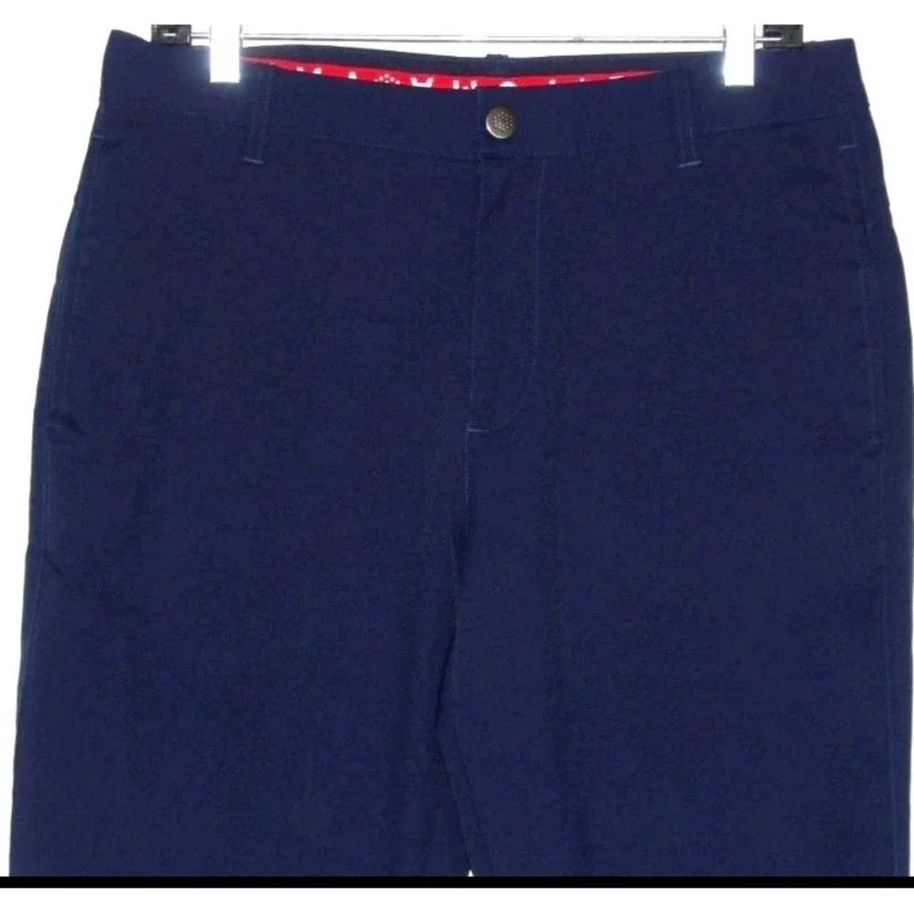 PUMA GOLF Navy Blue 100% Polyester Performance Chino Pants Men 36 X 32 Athletic